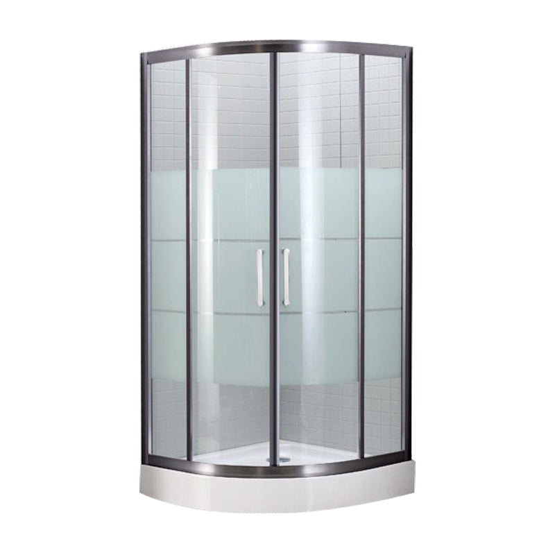 Modern Round Shower Stall Clear Tempered Bathroom Shower Stall