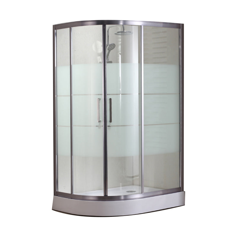 Modern Round Shower Stall Clear Tempered Bathroom Shower Stall