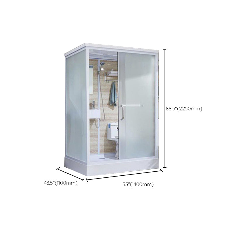 Modern Framed Shower Stall Clear Tempered Shower Stall for Bathroom