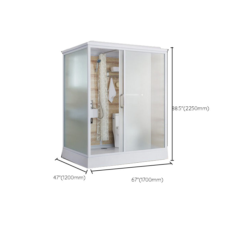 Modern Framed Shower Stall Clear Tempered Shower Stall for Bathroom