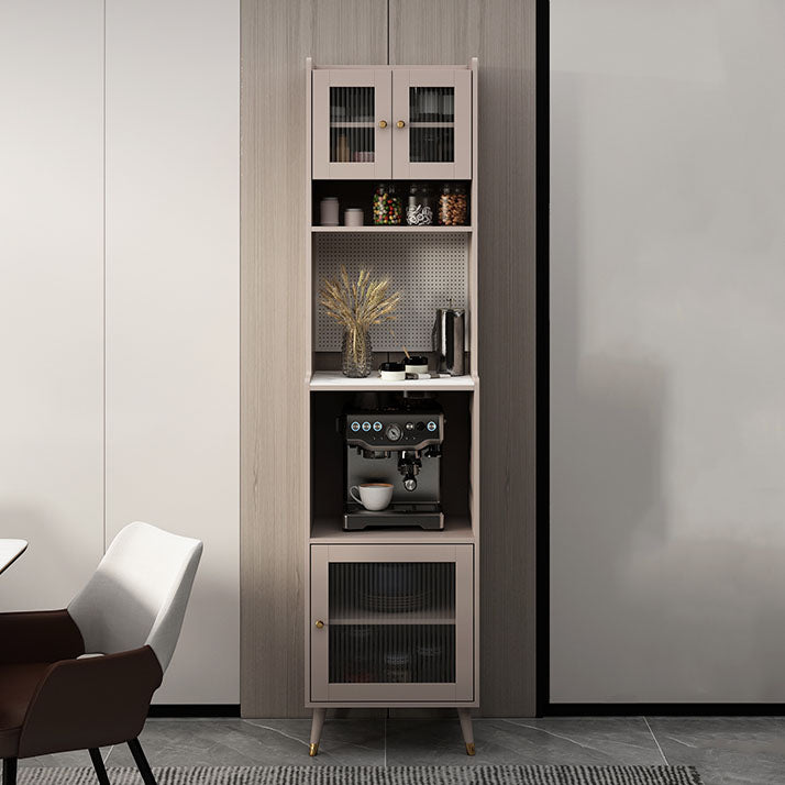 Ultra Modern Dining Hutch Faux Wood Storage Cabinet for Dining Room