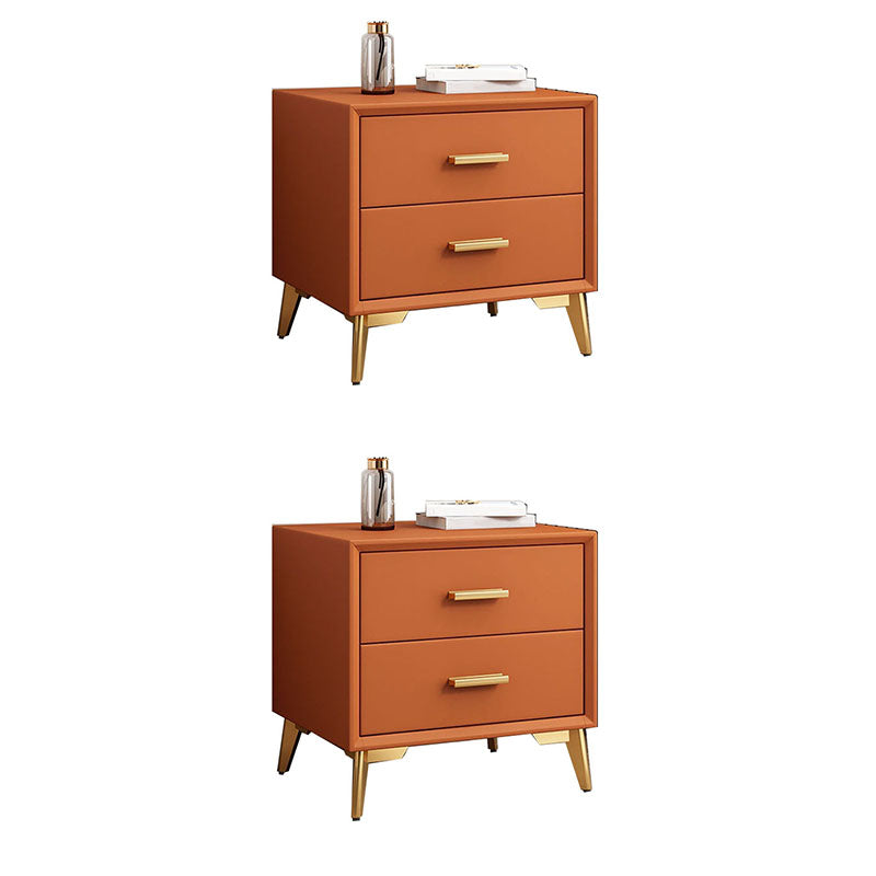 Modernism Storage Night Table 2 Drawers Bed Nightstand for Bedroom