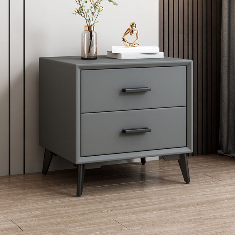 Modernism Storage Night Table 2 Drawers Bed Nightstand for Bedroom