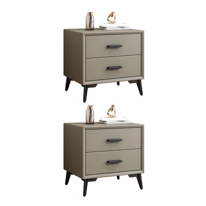 Modernism Storage Night Table 2 Drawers Bed Nightstand for Bedroom