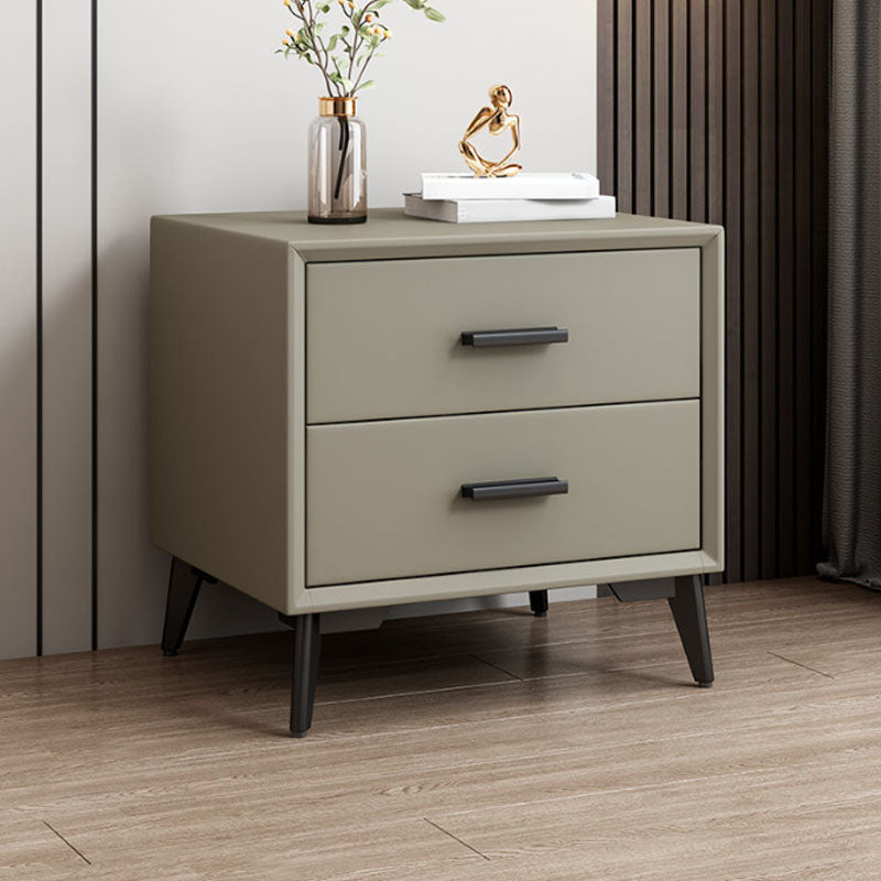 Modernism Storage Night Table 2 Drawers Bed Nightstand for Bedroom