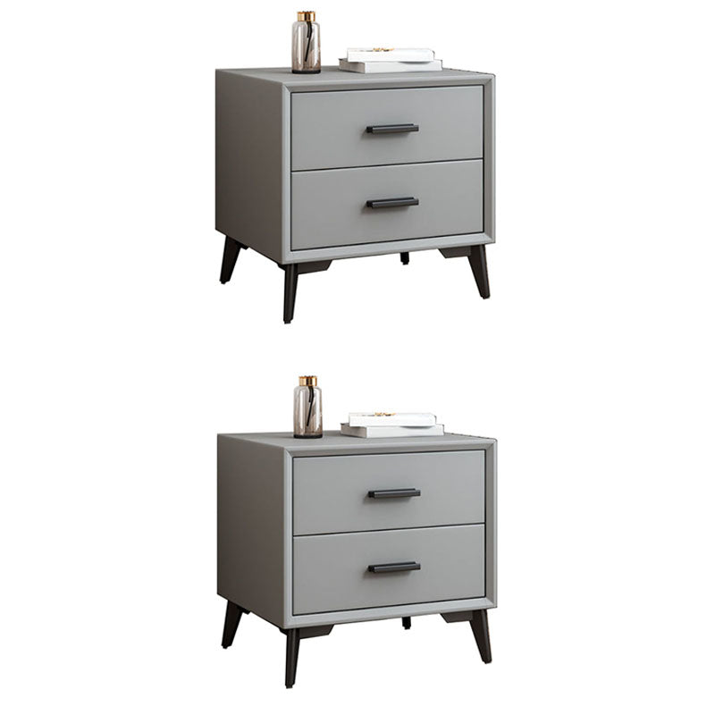 Modernism Storage Night Table 2 Drawers Bed Nightstand for Bedroom