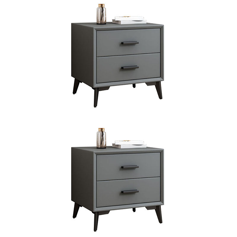 Modernism Storage Night Table 2 Drawers Bed Nightstand for Bedroom