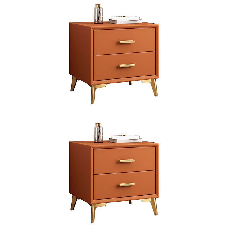 Modernism Storage Night Table 2 Drawers Bed Nightstand for Bedroom