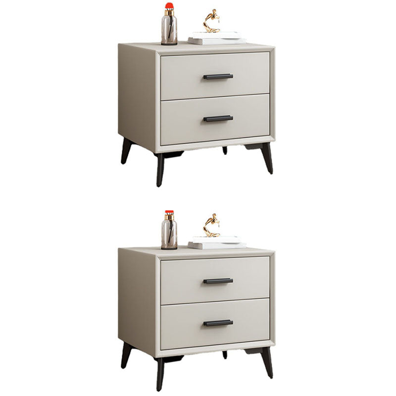 Modernism Storage Night Table 2 Drawers Bed Nightstand for Bedroom