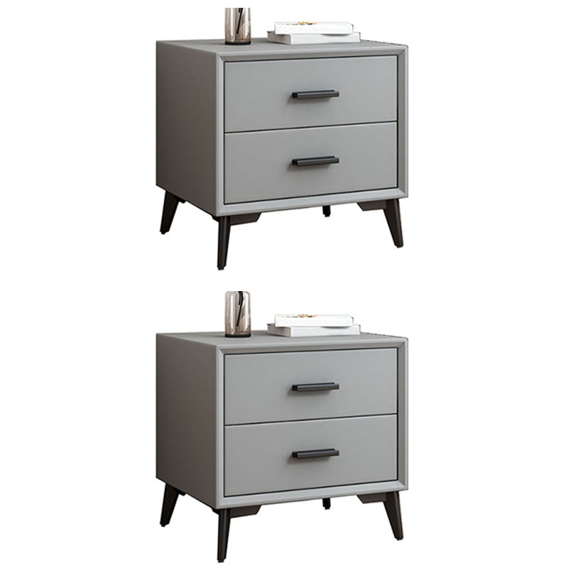 Modernism Storage Night Table 2 Drawers Bed Nightstand for Bedroom