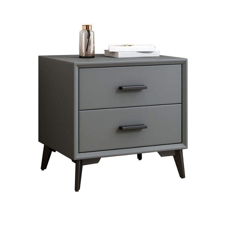 Modernism Storage Night Table 2 Drawers Bed Nightstand for Bedroom