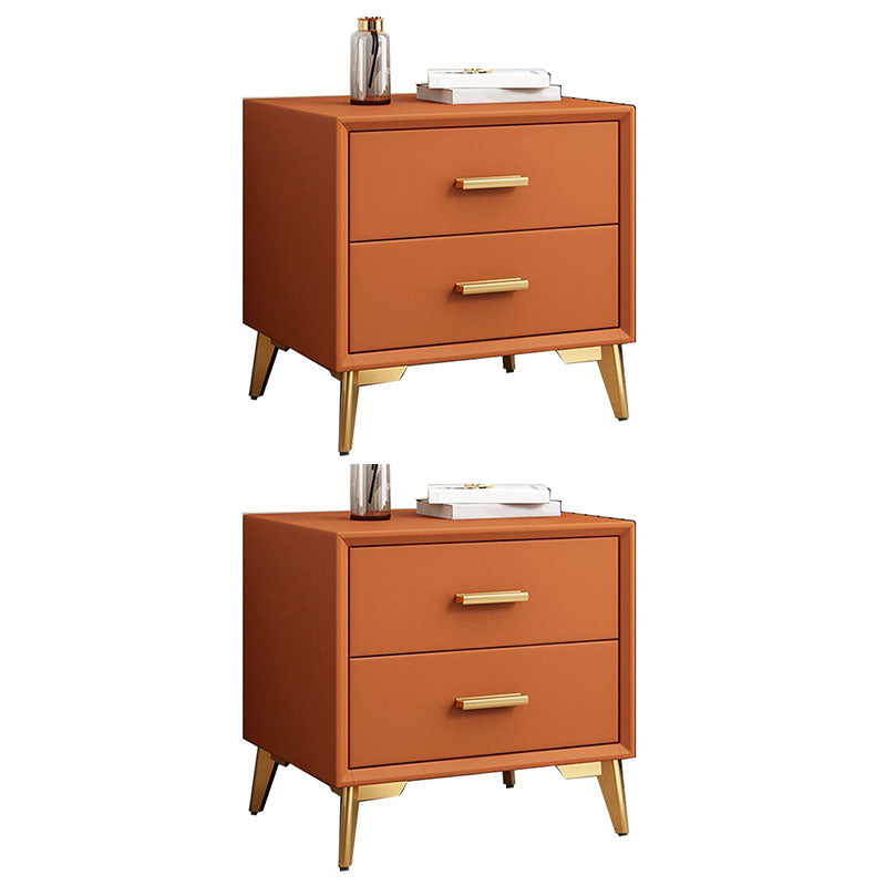 Modernism Storage Night Table 2 Drawers Bed Nightstand for Bedroom