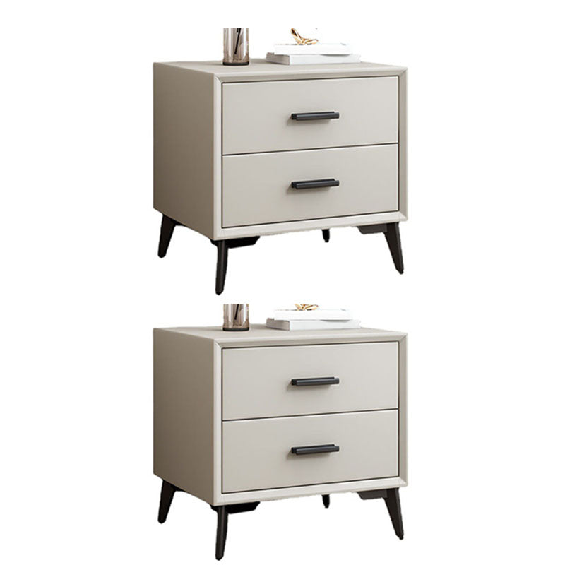 Modernism Storage Night Table 2 Drawers Bed Nightstand for Bedroom