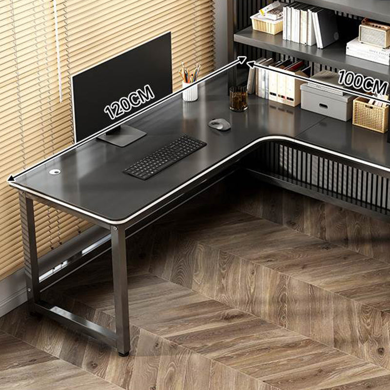 Contemporary Black Office Desk Wooden Writing Desk for Office