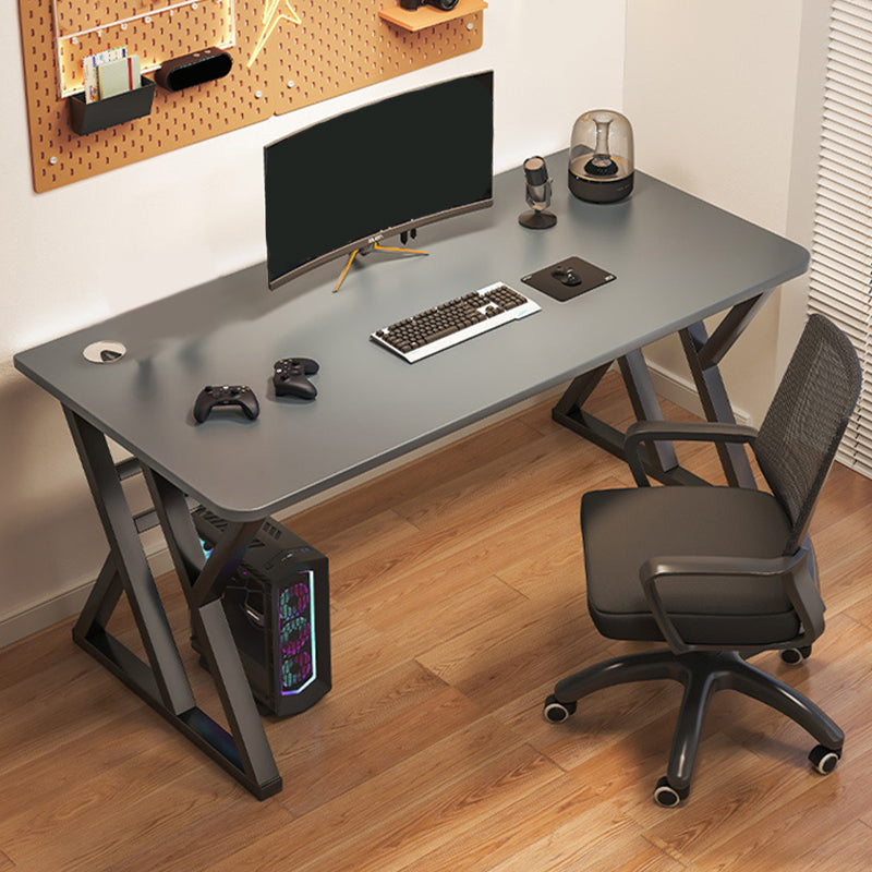 Wooden Rectangle Gaming Desk Modern 29.53-inch Tall Computer Desk with Sled Base