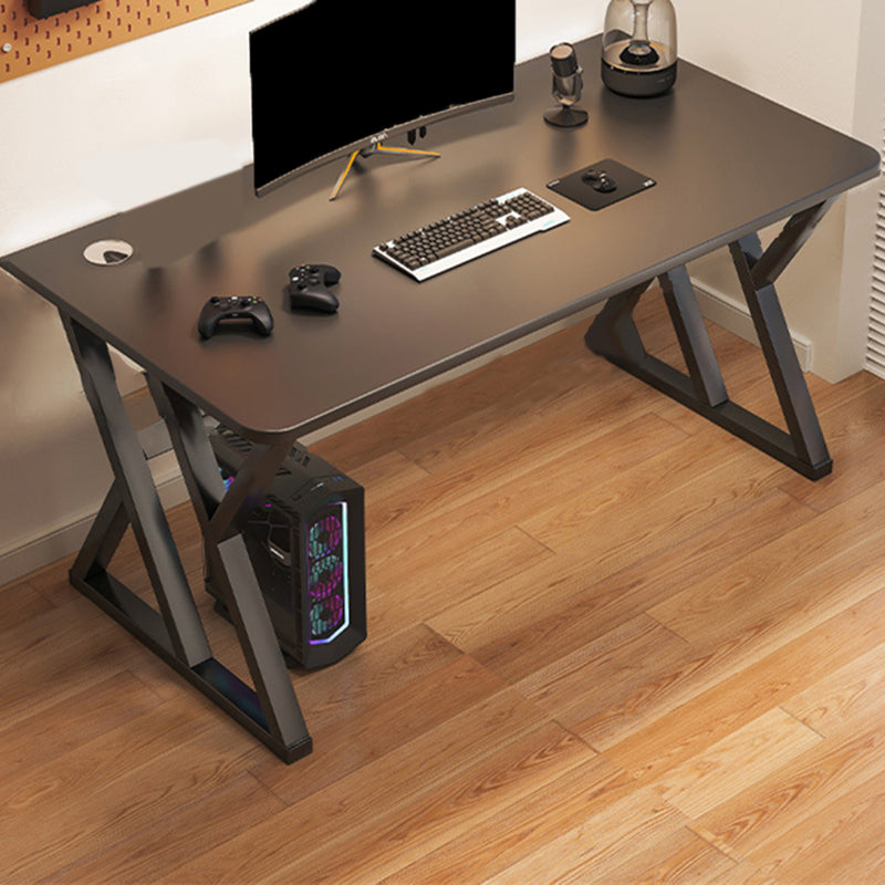 Wooden Rectangle Gaming Desk Modern 29.53-inch Tall Computer Desk with Sled Base