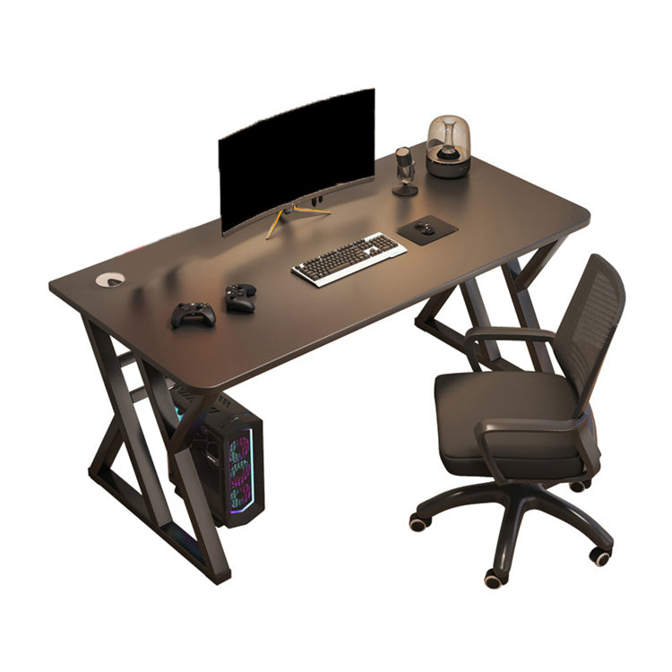 Wooden Rectangle Gaming Desk Modern 29.53-inch Tall Computer Desk with Sled Base