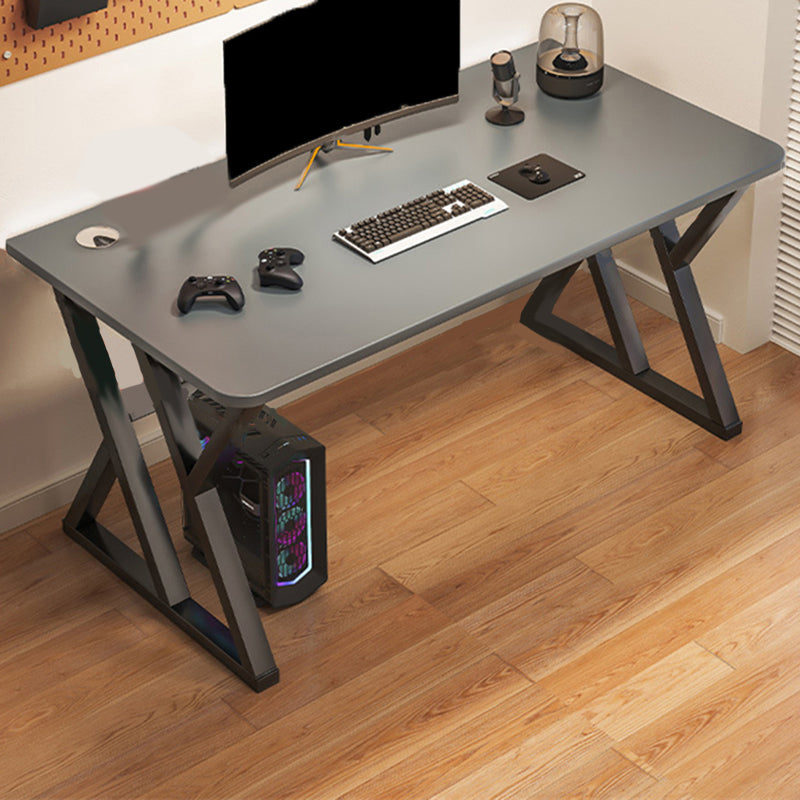 Wooden Rectangle Gaming Desk Modern 29.53-inch Tall Computer Desk with Sled Base