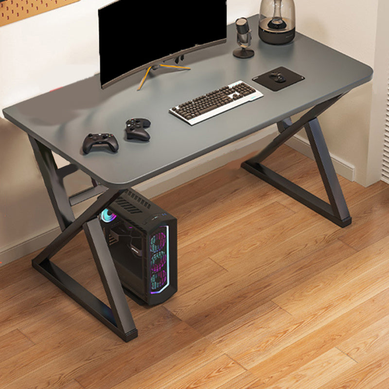 Wooden Rectangle Gaming Desk Modern 29.53-inch Tall Computer Desk with Sled Base