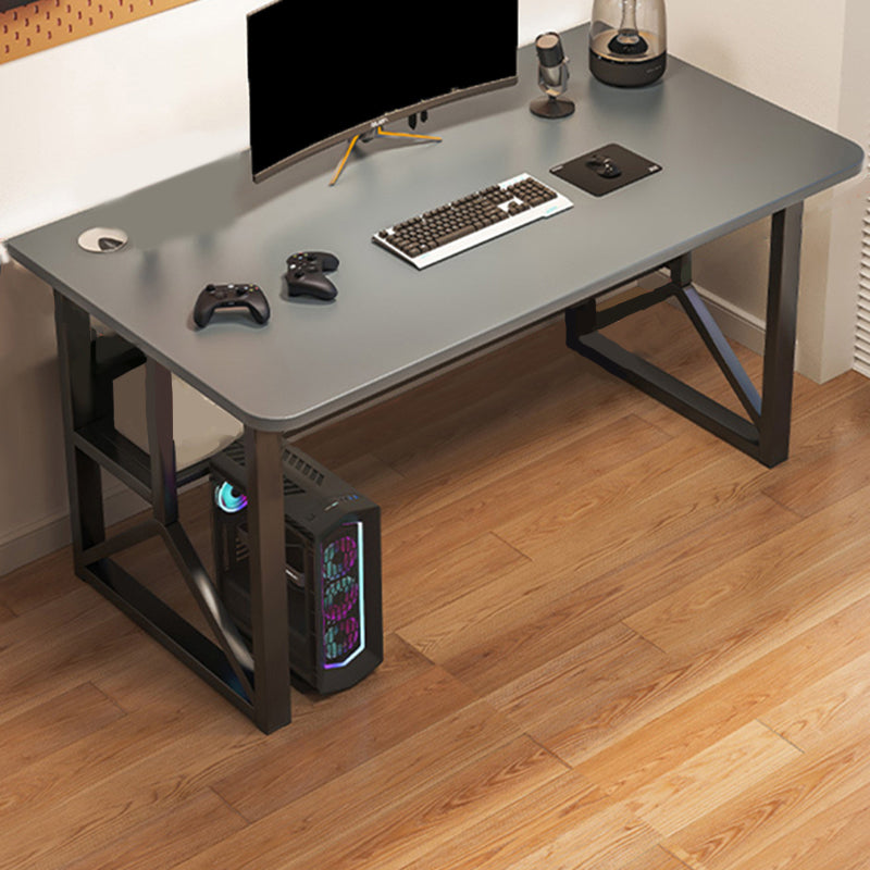 Wooden Rectangle Gaming Desk Modern 29.53-inch Tall Computer Desk with Sled Base