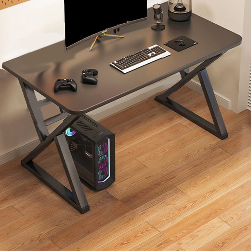 Wooden Rectangle Gaming Desk Modern 29.53-inch Tall Computer Desk with Sled Base