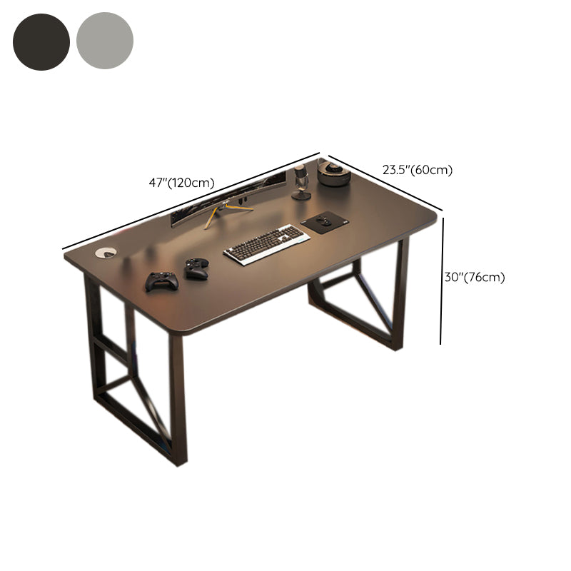 Wooden Rectangle Gaming Desk Modern 29.53-inch Tall Computer Desk with Sled Base