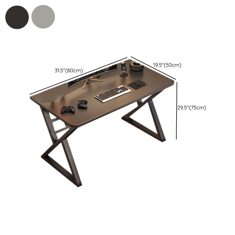 Wooden Rectangle Gaming Desk Modern 29.53-inch Tall Computer Desk with Sled Base