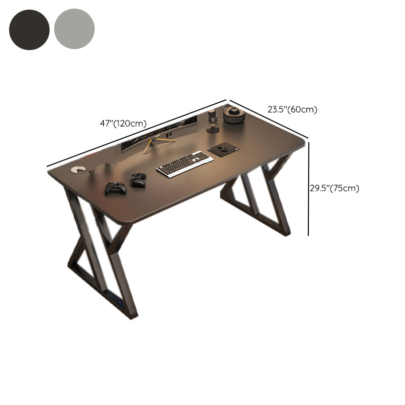 Wooden Rectangle Gaming Desk Modern 29.53-inch Tall Computer Desk with Sled Base