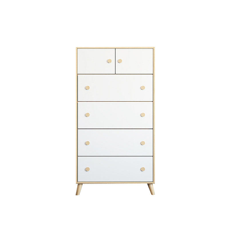 Scandinavian Kids Nightstand Chest Nursery Dresser with 4/5/6 Drawers