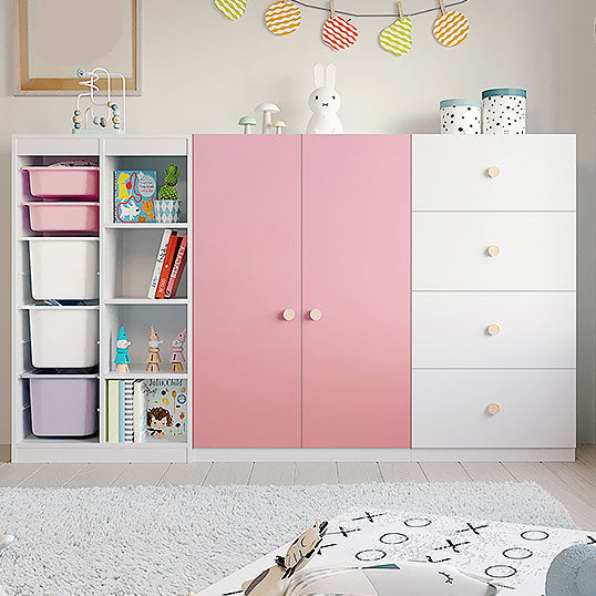 Scandinavian Kids Nightstand Chest Nursery Dresser with 4/5/6 Drawers