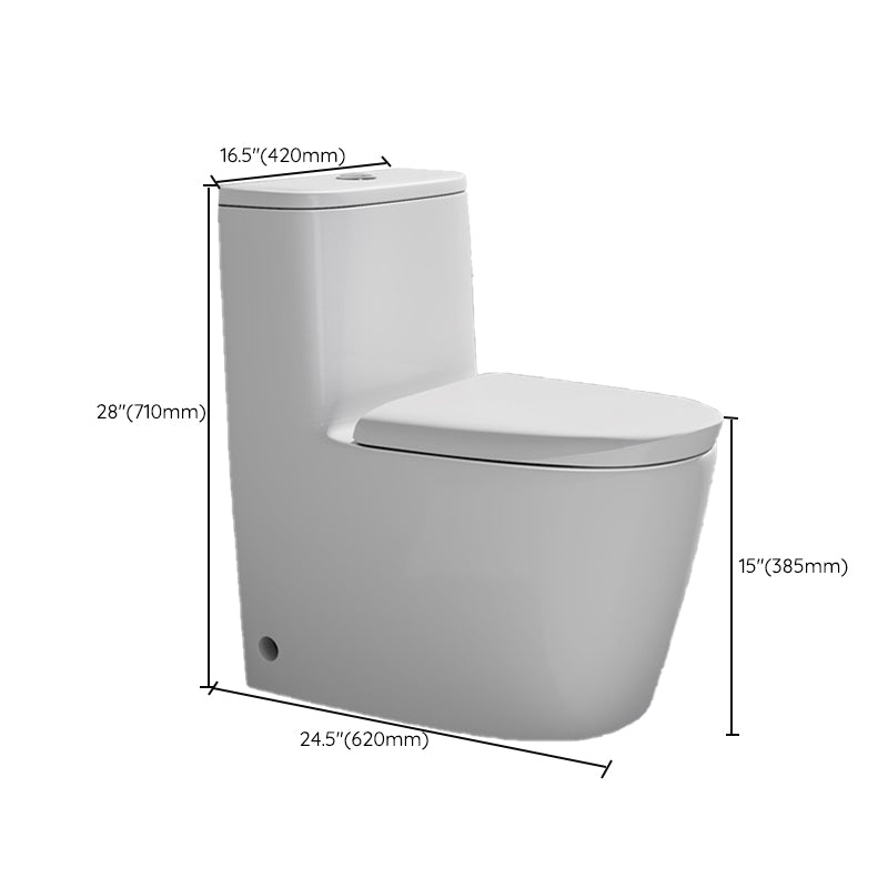 Modern White Ceramic Flush Toilet Floor Mounted Urine Toilet for Bathroom