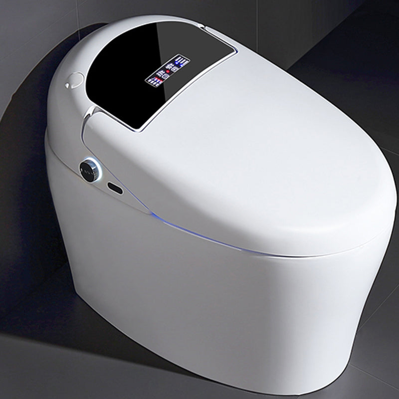 Modern Ceramic Flush Toilet White Urine Toilet with Heated Seat for Washroom