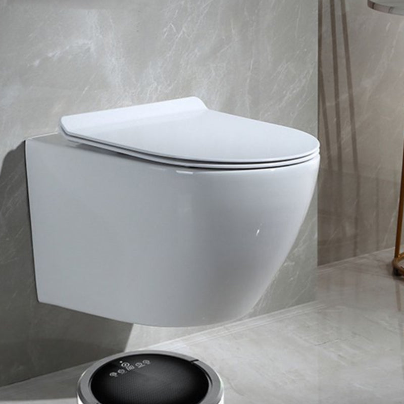 Modern Ceramic Flush Toilet White In-Wall Urine Toilet for Washroom