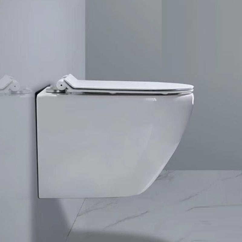 Modern Ceramic Flush Toilet White In-Wall Urine Toilet for Washroom