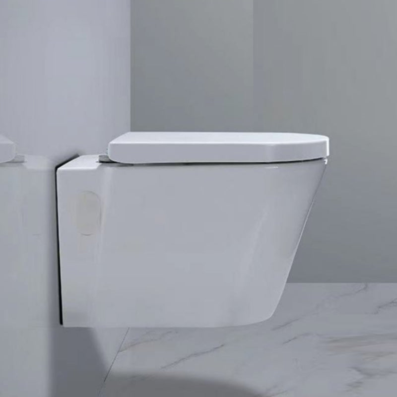 Modern Ceramic Flush Toilet White In-Wall Urine Toilet for Washroom