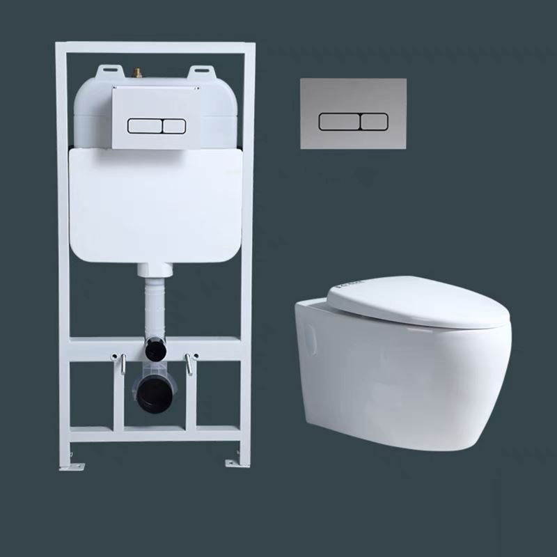 Modern Ceramic Flush Toilet White In-Wall Urine Toilet for Washroom