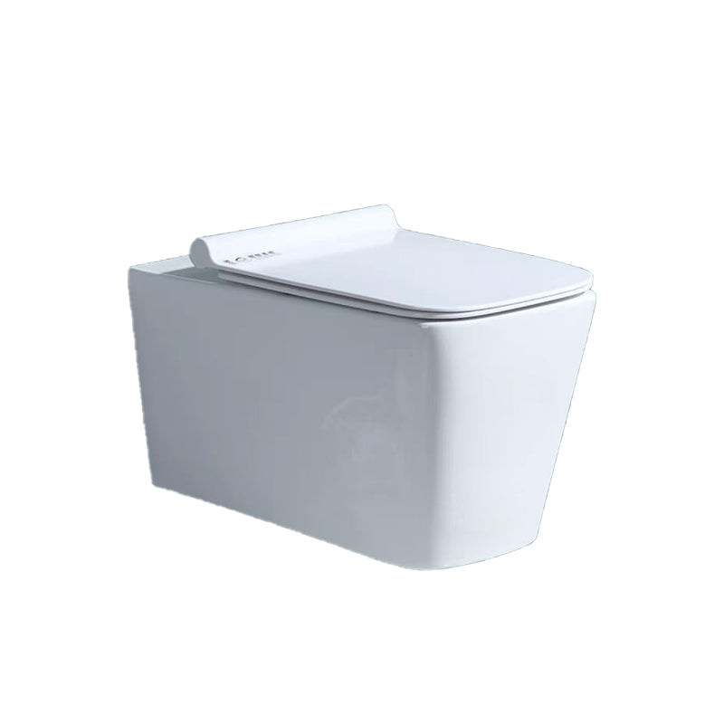 Modern Ceramic Flush Toilet White In-Wall Urine Toilet for Washroom