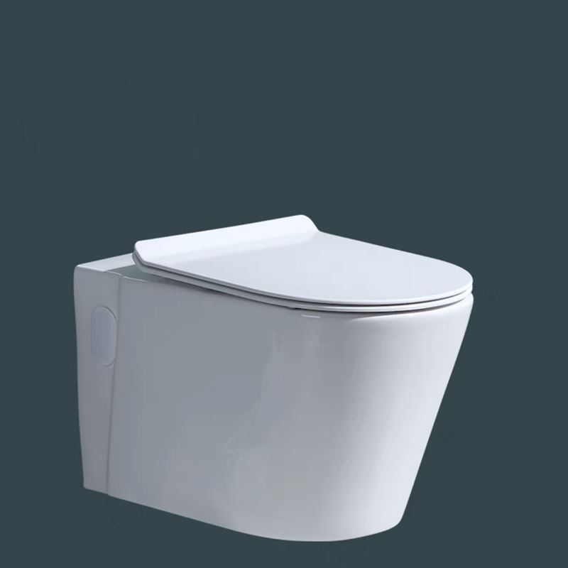 Modern Ceramic Flush Toilet White In-Wall Urine Toilet for Washroom