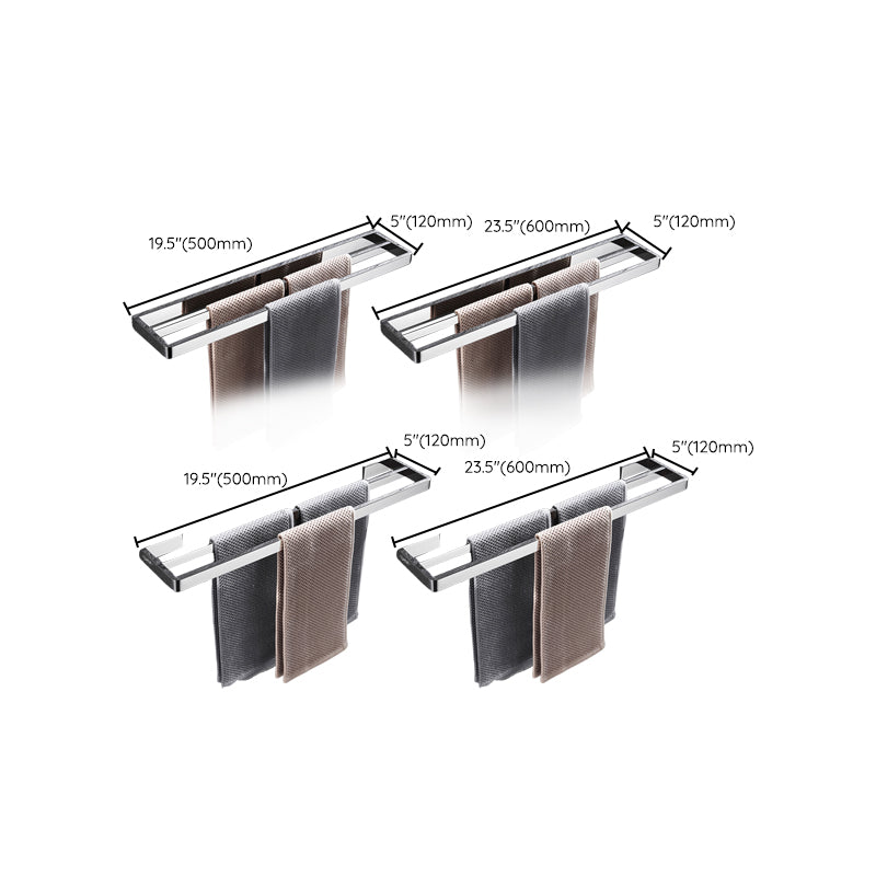 5-Piece Modernbathroom Accessory as Individual or as a Set Polished Chrome Bathroom Set