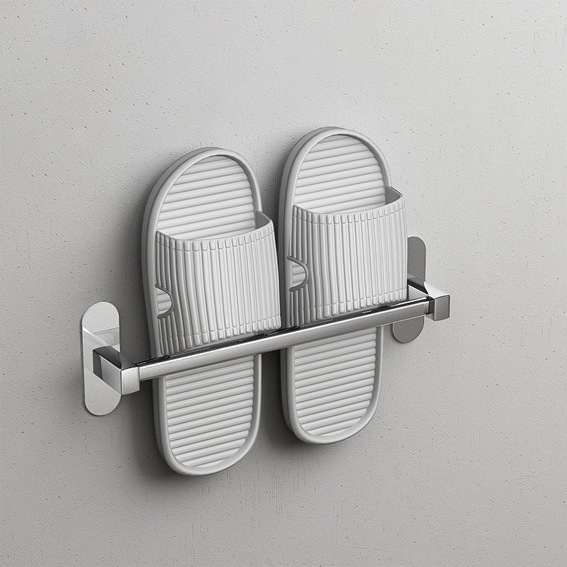 2-Piece Stainless Steel Slipper Stand Modern Chrome Bathroom Hardware Set