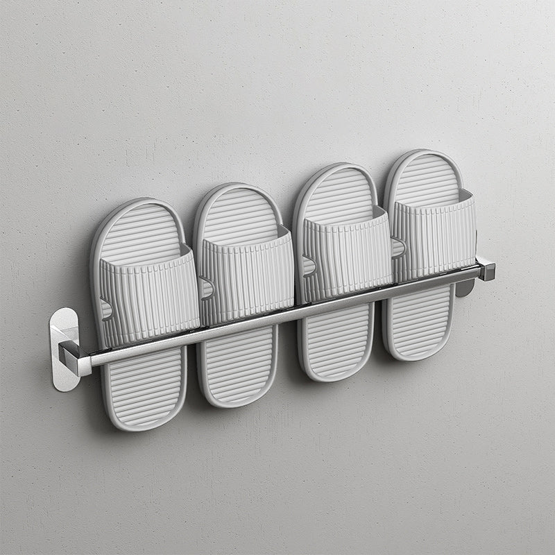 2-Piece Stainless Steel Slipper Stand Modern Chrome Bathroom Hardware Set