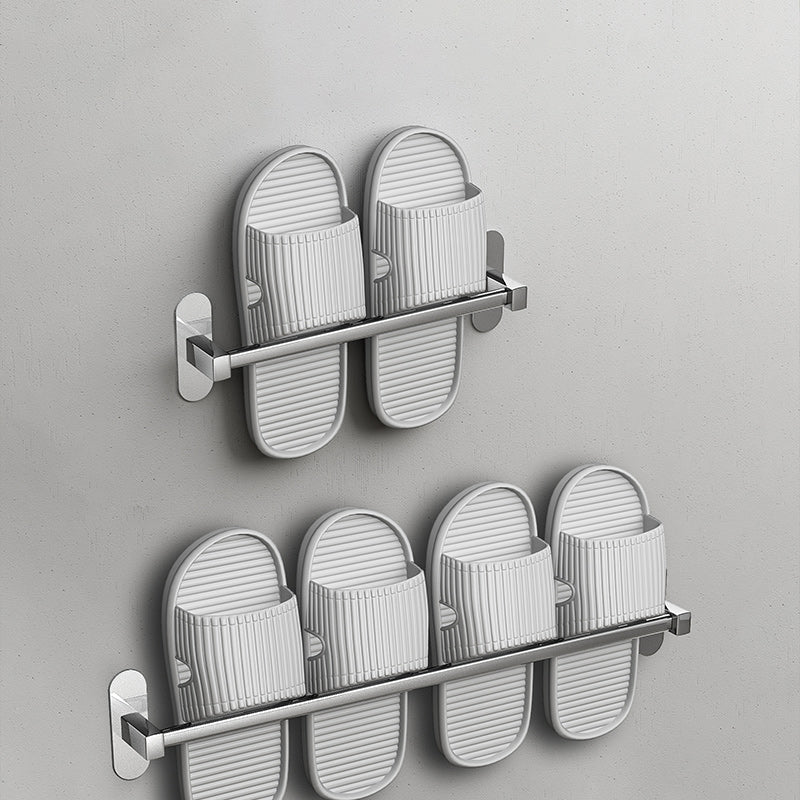 2-Piece Stainless Steel Slipper Stand Modern Chrome Bathroom Hardware Set