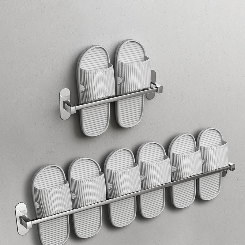 2-Piece Stainless Steel Slipper Stand Modern Chrome Bathroom Hardware Set