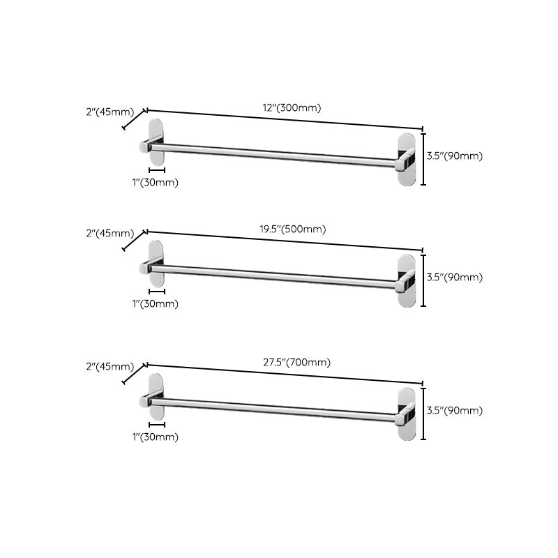 2-Piece Stainless Steel Slipper Stand Modern Chrome Bathroom Hardware Set