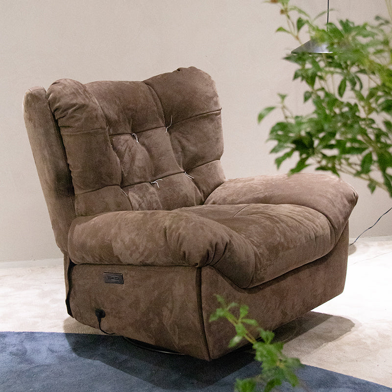 Contemporary Flared Arm Standard Recliner Swivel Recliner Chair