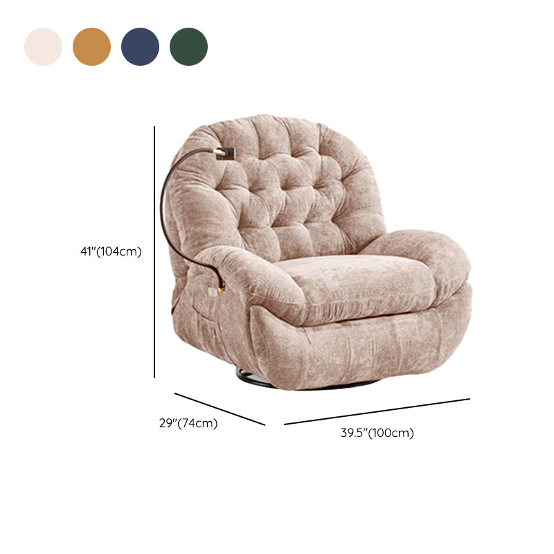 Contemporary Fabric Standard Recliner Nordic Style Living Room Single Recliner