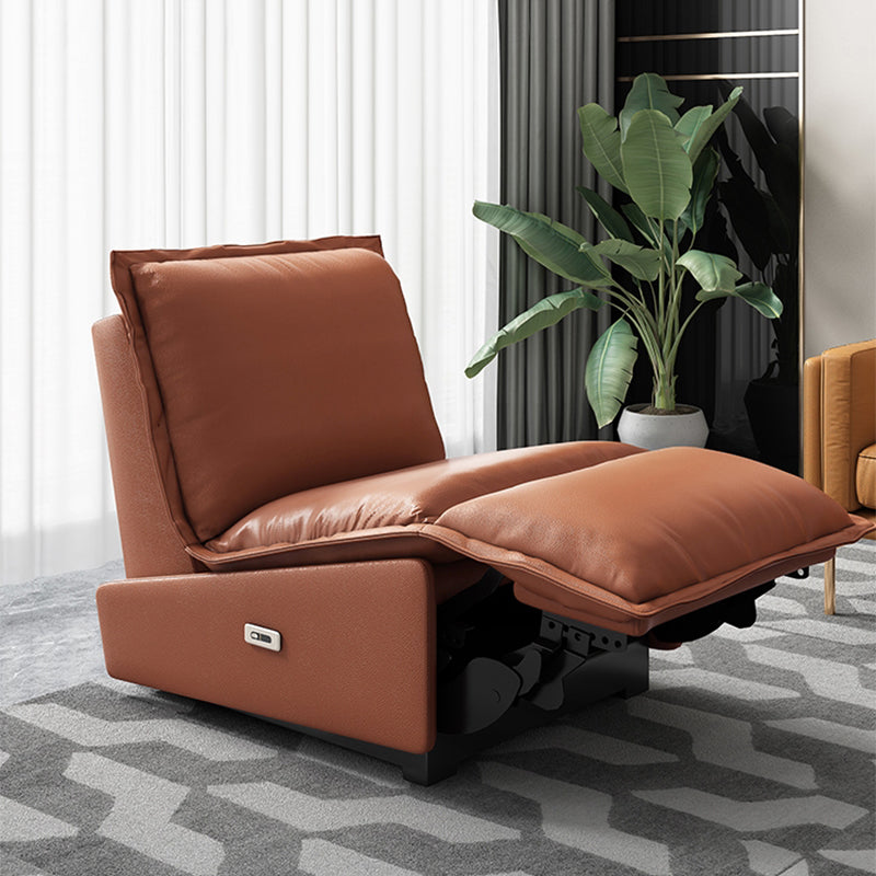 Contemporary Armless Standard Recliner Gliding Recliner Chair