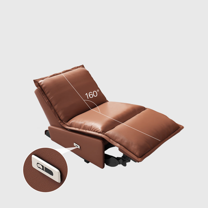 Contemporary Armless Standard Recliner Gliding Recliner Chair