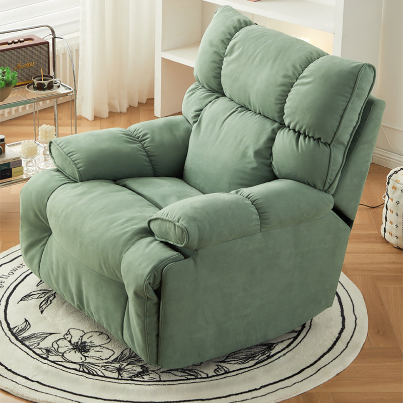 Contemporary Standard Recliner Microsuede Single Recliner Chair