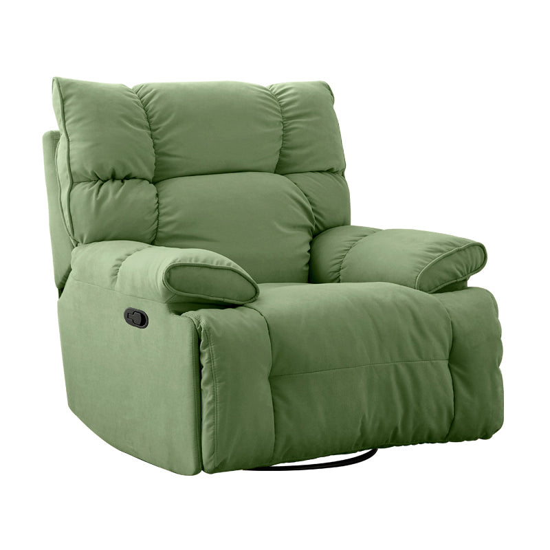 Contemporary Standard Recliner Microsuede Single Recliner Chair